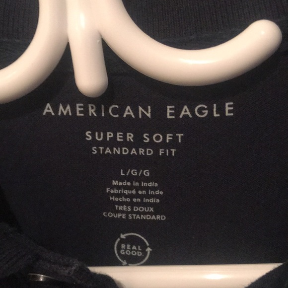 American Eagle Super Soft Dark Blue Standard Fit Polo very sharp!! - Picture 4 of 4